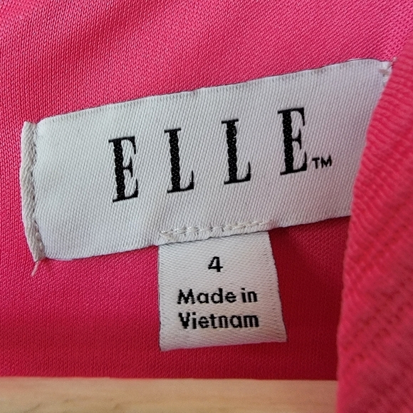 Elle Macpherson Pink Scallop Neck Dress Size 4 - Picture 4 of 8